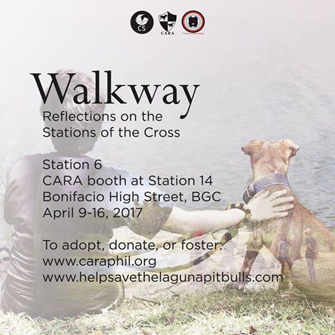 CARA at WALKWAY Reflections on the Stations of the Cross BGC - animal welfare Philippines
